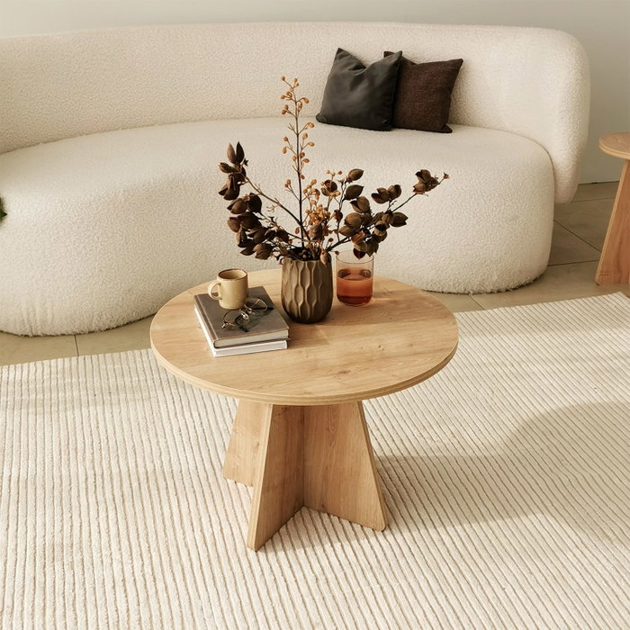 Hanah Home Mesa de Centro Mushroom - Sapphire Oak